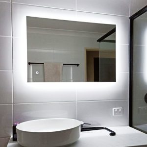 Прямоугольное зеркало с ЛЭД подсветкой